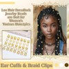 NAISKA 50Pcs Gold Hair Jewelry for Braids Multi Style Loc