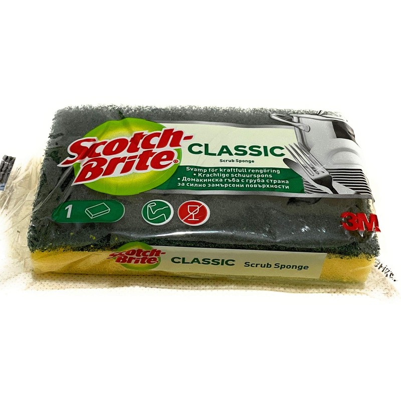 Scotchbrite Classic Scrub Sponge Green