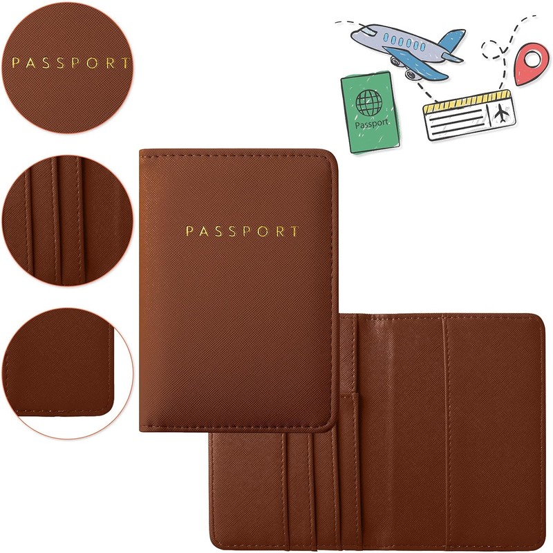 2 fundas para pasaporte nupcial para viajes, portafolios, pasaporte
