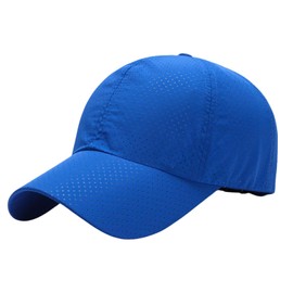 Kingsie Men's Mesh Cap, Summer, Solid, Simple, Sunshade, Baseball Cap, Breathable, Quick Drying, UV Protection, Sun Protection, UV Protection, Outdoor, Casual, Sports, Travel, Adjustable, Unisex, 22.0
