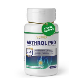 ARTHROL PRO Joint Capsules High Dose I 9-in-1 Multi-Active Complex without Additives Osteoarthritis, 60 Capsules, Joint Pain, Cartilage Building, Collagen, Turmeric I Vitality Nutritionals by VitaminExpress