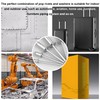 smseace 600Pcs Stainless Steel Pop Rivets with Washer Assortment Kit