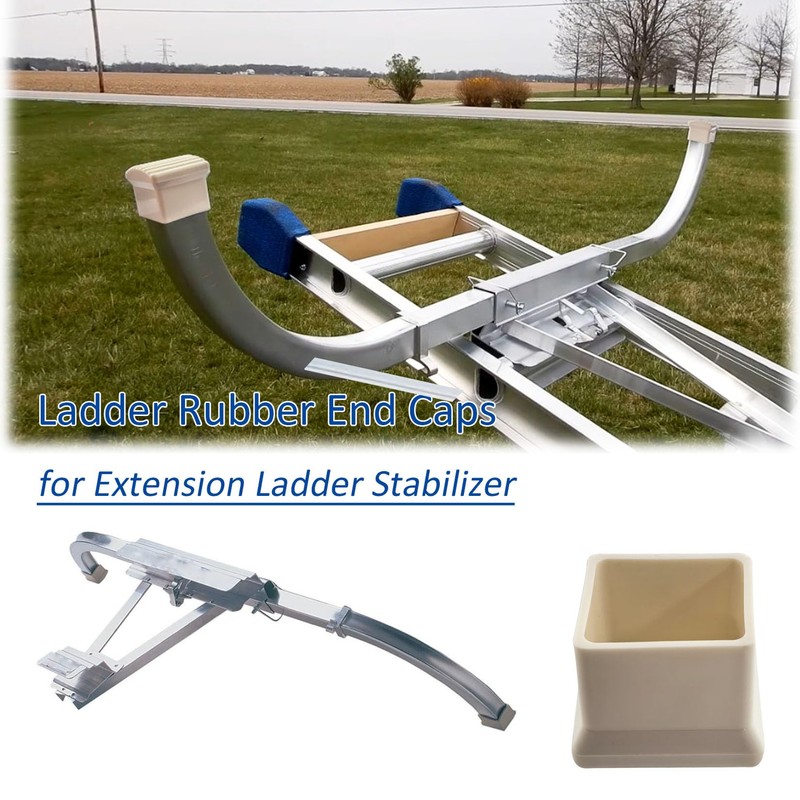 Upgraded Anti-Slip Design Ladder Caps, AC36-2 Rubber End Caps for