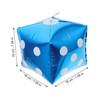Gadpiparty 5sets Cube Foil Dice Balloons Birthday Party Decorations Blue