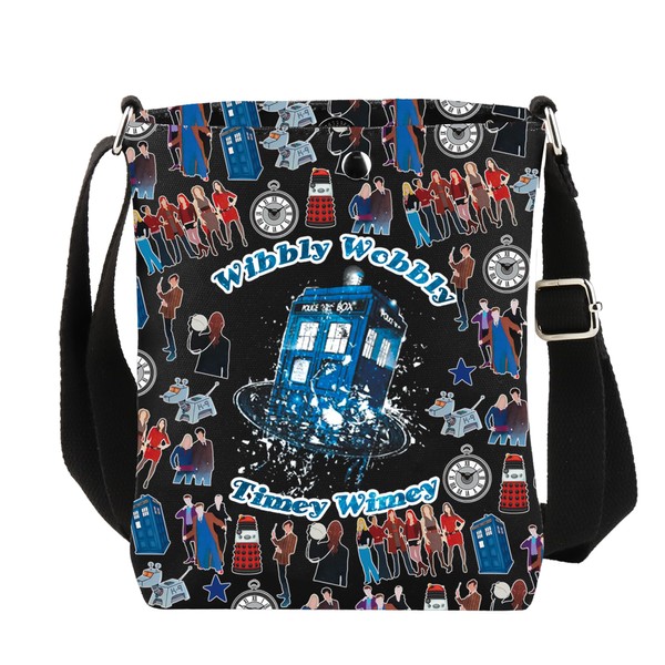 CMNIM Doctor Movie Inspired Gift Wi-Bly Wobbly Timey Wimey Crossbody
