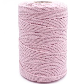 Twine String,500 Feet Cotton Butchers Twine String Cooking Kitchen Twine for Crafts Roasting Gift Wrapping DIY Decoration Gardening Packing Materials,Pink