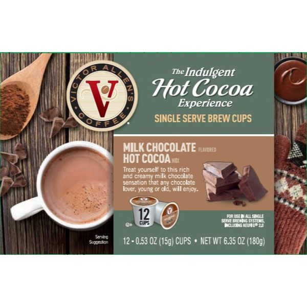 Victor Allen's Indulgent Milk Chocolate Hot Cocoa Single Serve Pods