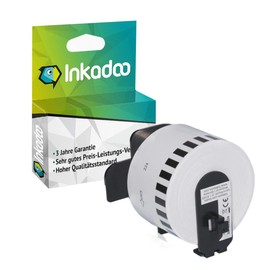 Inkadoo Compatible with Brother DK-N55224 Label DKN 55224 P-Touch QL 500 BW P-Touch QL 600 R P-Touch QL 710 WSP P-Touch QL 570 P