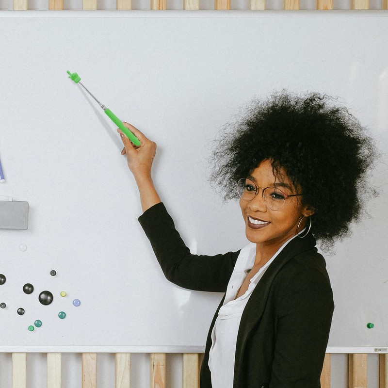 LYMXsd Teacher Fingertip Stick, Classroom Pointer, Retractable Hand Pointer, Elementary