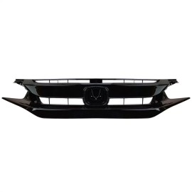 KingParts-Auto For 2019 2020 2021 Honda Civic Sedan Front Bumper Grille Grill W/ Eyelid Molding