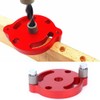 Wood Panel Hole Puncher Aluminum Alloy Center Punching Gauge Woodworking