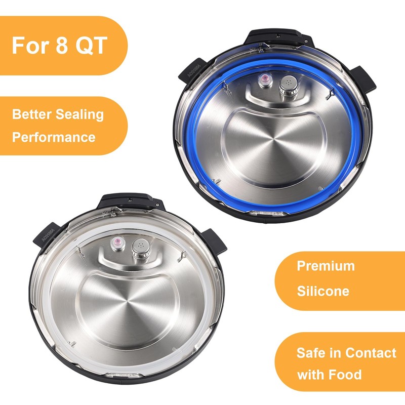 2 Pack Sealing Ring 8qt for Instant Pot Sealing Ring