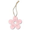 DARO DEKO Wooden Decorative Hanging Flowers 24 Pieces 7 cm