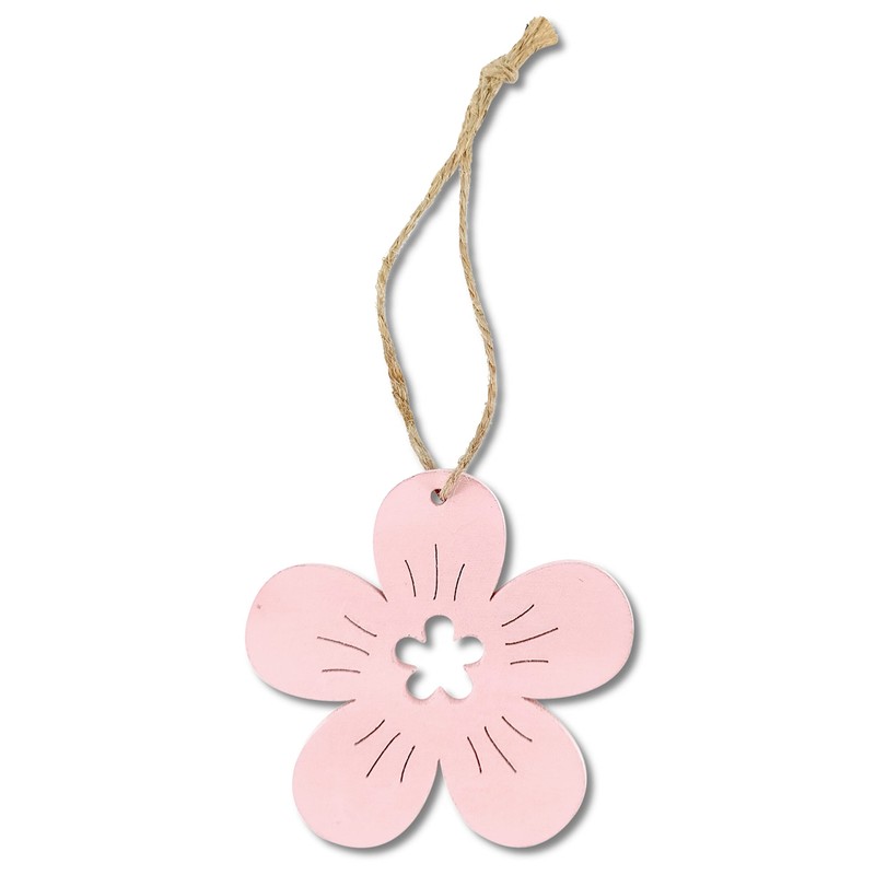 DARO DEKO Wooden Decorative Hanging Flowers 24 Pieces 7 cm