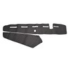 24/7 AUTO Black with white stitching dashboard mats for right