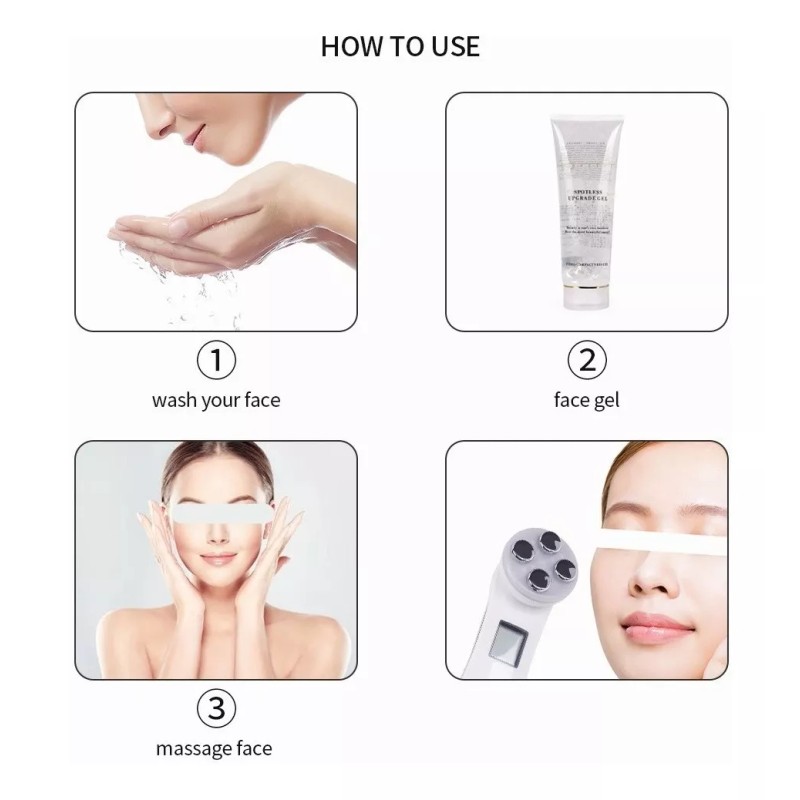 ForeverLily Máquina De Belleza Ems Reafirmante Facial Fotón Led Arrugas