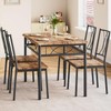 CABIHOME Dining Table Set for 4, Kitchen Table Set with