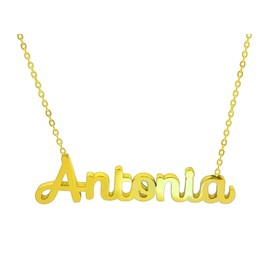 Damen-Halskette mit Namen, Edelstahl, mit Original-Geschenkbox, personalisierter Schmuck für Freunde, Brautpaar Only Faith, standard, Edelstahl, Nicht zutreffend.