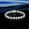 Gemsme Tennis Bracelet for Women 1 Row 18K White Gold