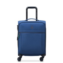 United Colors of Benetton Be Softside Expandable Luggage with Spinner Wheels, Faded Denim, Carry-On 19 Inch
