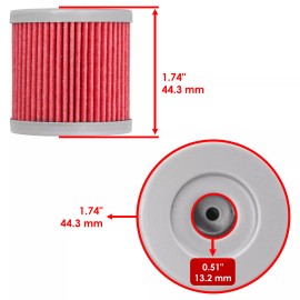 Caltric for Suzuki LTR450Z LT-R450Z Quad Racer 2006 2008 2009 Oil Filter 3-Pack