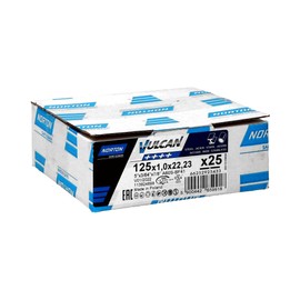 Norton VULCAN Cutting Disc 125 x 1 x 22.23 mm T41 Grain A 60 S-BF41 (Pack of 25)