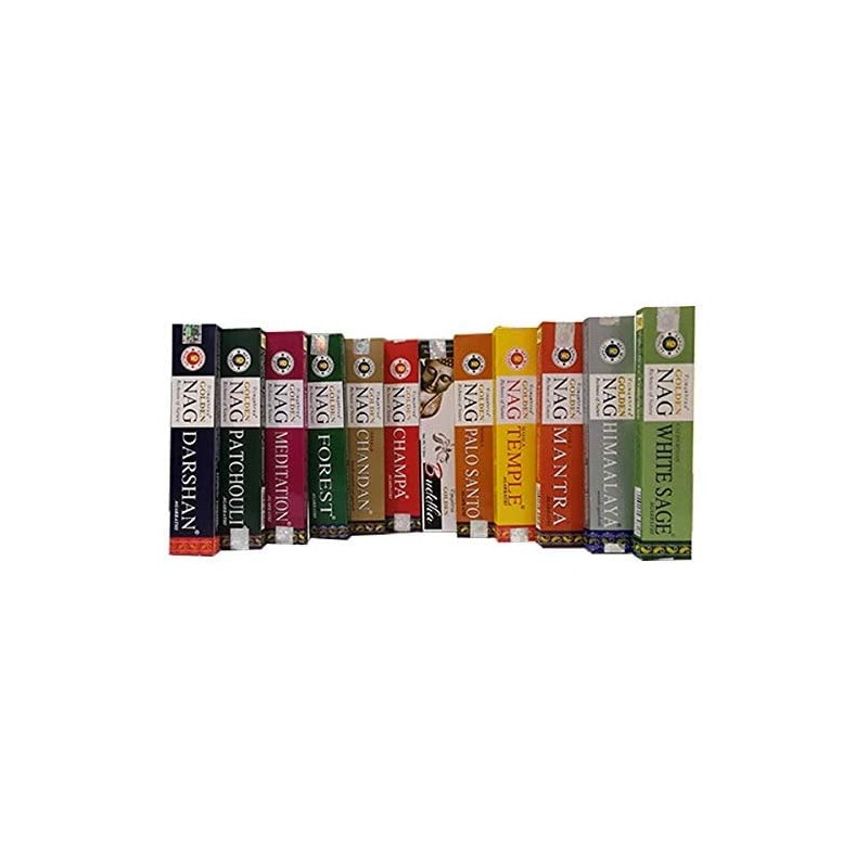 NALE Vijayshree Golden Nag Incense Sticks 12 Packs of 15g