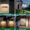 2 Pack Solar Sign Light Dusk to Dawn, 8 LED