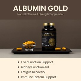ROYAL CANADIAN Albumin Gold 1700mg | Liver Function | Kidney Function | Fatigue Recovery | Immune System (30 x 1700mg Capsules)