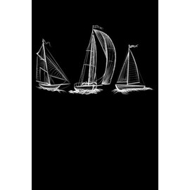 Sailboats Open Water Sailing Boating Yachting Funny Sailor: Boating Gifts Captain Sailing Gear Sailboat Decor | Dot Grid Journal, Notebook or ... book, Scheduler, Task Checklist | 6x9