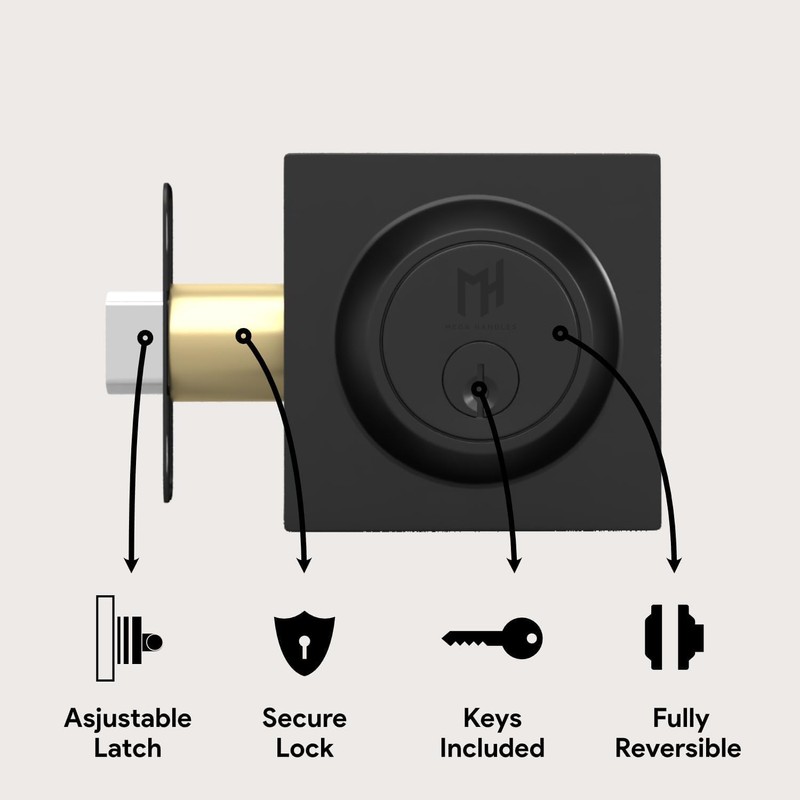 Mega Handles - SUANA Deadbolt I Entry Lock - Heavy