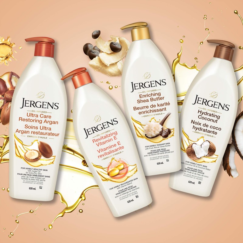 Jergens Hydrating Coconut Moisturizer & Body Lotion for Dry Skin