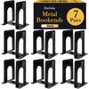 Dyrfolm 14 PCS/7 Pair Bookends,6.5 x 4.9 x 5.7in Heavy