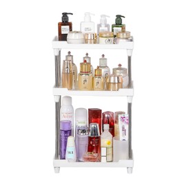 AfooBezos Countertop Organizer Bathroom Multi-Functional Acrylic Vanity Tray Corner Shelf for Makeup Cosmetic