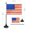 12 Pack USA Desk Flag Set, American Table Office Flag,