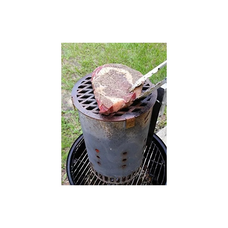 unknown bbq Chimney Griller - stainless top for most charcoal