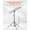 12' Air Cushioned Light Stand w/ 40" Boom Arm -