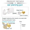 QWALIT Ear Piercing Kit Gold Ear Piercing Gun Kit Self