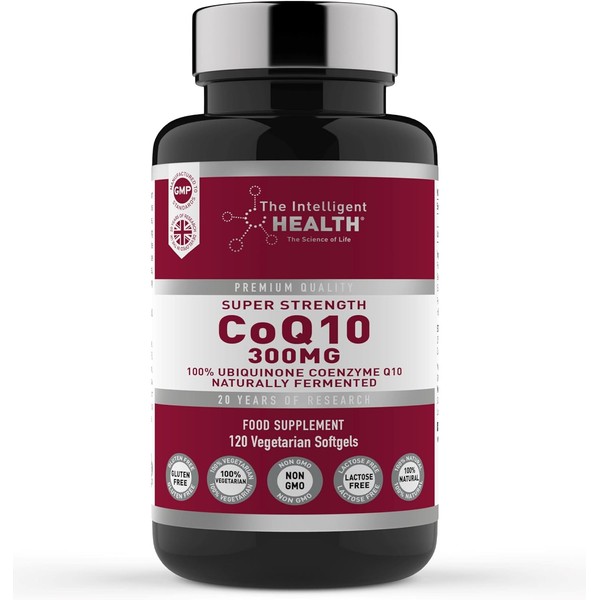 Ubiquinone Coenzyme Q10 300mg Softgel Capsules, 120 Super Strength Vegan