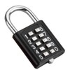 10 Digit Combination Padlock, 6 mm Locking Rod 5 Digit
