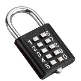 10 Digit Combination Padlock, 6 mm Locking Rod 5 Digit Locking Mechanism Combination Lock Multicolor Password Lock