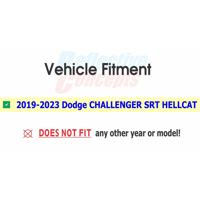 Reflective Concepts Hellcat Emblem Overlay Decal Stickers - 2019-2023 Challenger