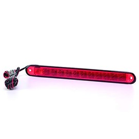 HELLA 2DA 959 071-537 Auxiliary Stop Light - LED - 12V - Fitting - Lens Colour: Red - LED colour: Red - Cable: 2500mm - Plug: open cable ends - Rear