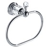 WOLIBEER Chrome Towel Ring,Crystal Hand Towel Holder,Bath Oval Hand Towel