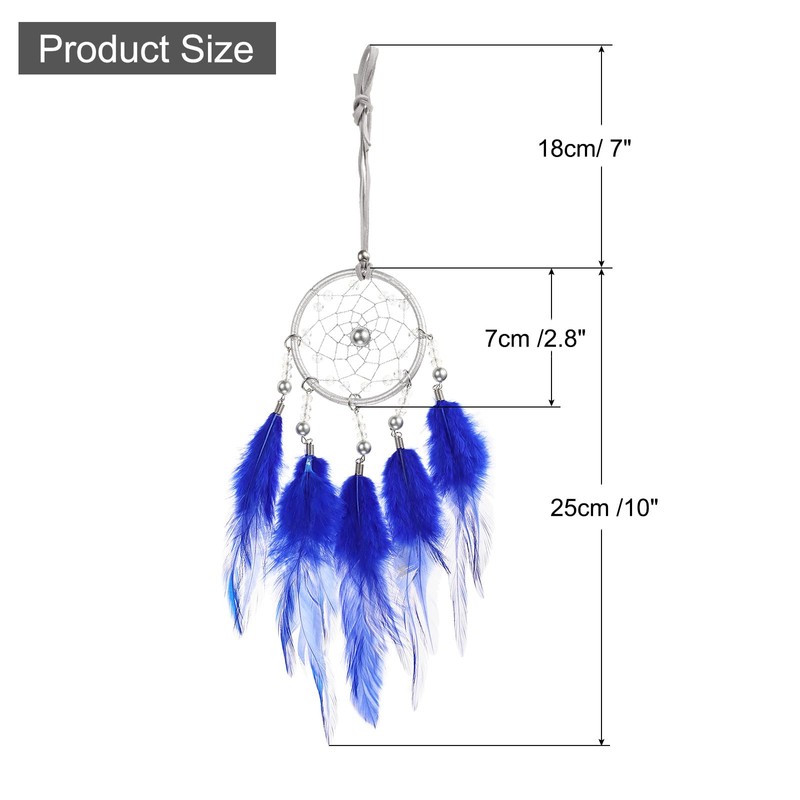 sourcing map 2pcs Dream Catchers with Crystal Beads Wall Decor