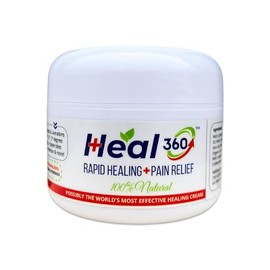 HEAL360-100% Natural Ointment for: Burns & Sunburns, Wounds & Lacerations, Cuts & Scrapes, Eczema & Psoriasis, Chapped lips, Spider bites, Bruises, & Other Skin Injuries (2 oz)