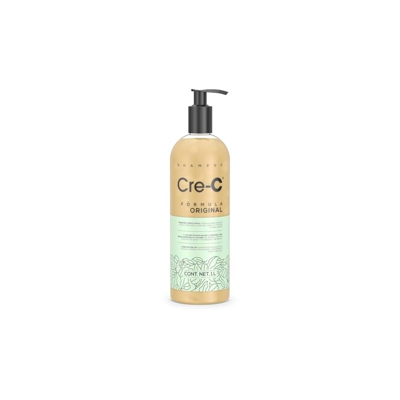 Cre-C Shampoo Fórmula Original 1L Anticaída de Cabello con Ingredientes