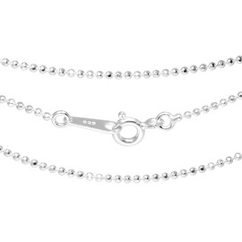 Shinjuku Gin no Kura sv925 Cut Ball Chain, Length 15.0 - 23.6 inches (38 - 60 cm), Width 0.04 - 0.06 inches (1.0 - 1.5 mm), Silver 925 Necklace Chain, Necklace Chain, Women's, Silver