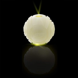 Nerf Dog Glow Ball Dog Toy with Interactive LED, Lightweight, Durable and Water Resistant, 2.5 Inches, for Small/Medium/Large Breeds, Single Unit, No Color