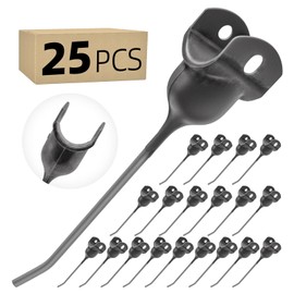 25PCS Hay Rake Teeth 185, Heavy Duty Universal Replacement Hay Rake Tines Rubber Mounted Tedder Baler Pickup Bolt On Tine Tooth Parts, Fits John Deere 700 705 AE56204 Vermeer 2888-001 R-9/21/23/24